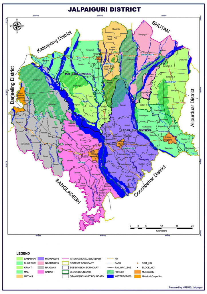 Jalpaiguri District Map