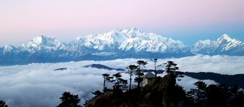 View from Sandakphu in Darjeeling, West Bengal